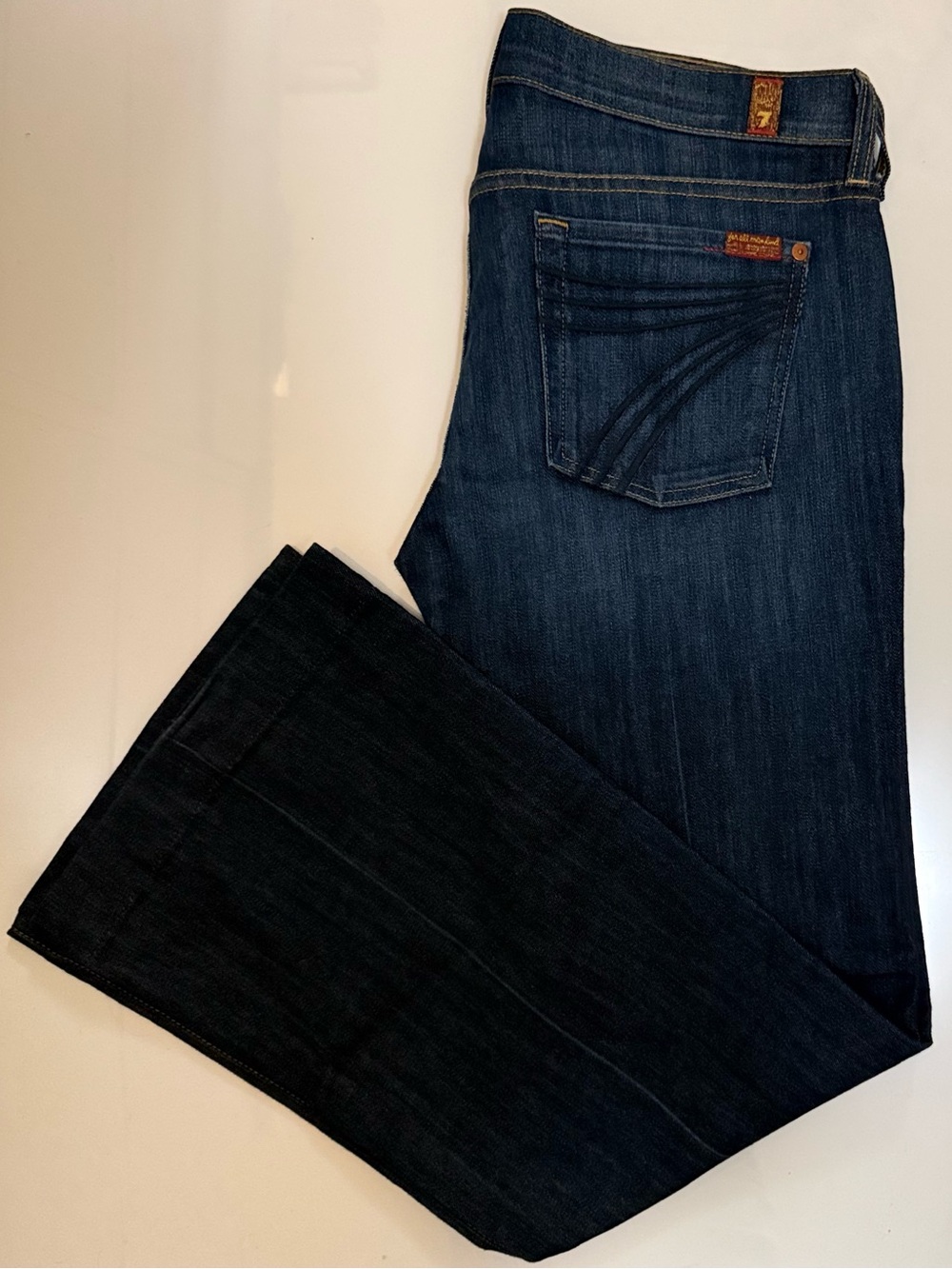 7 For All Mankind Dojo Low Rise Flare Jeans